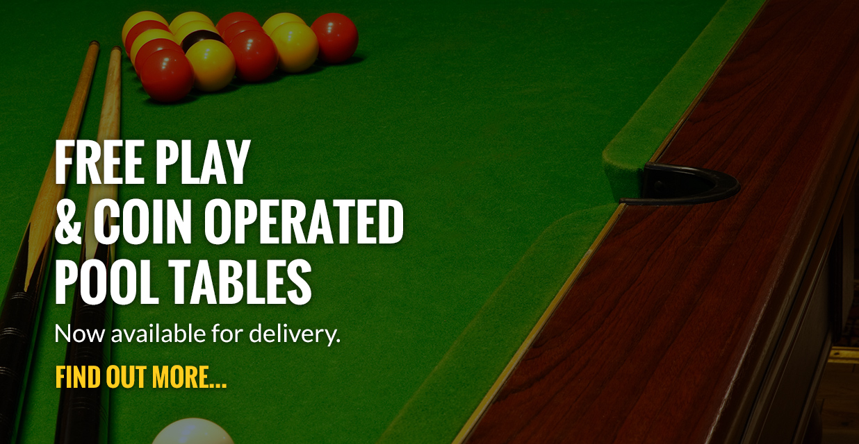 Free Play and Coin operated pool tables